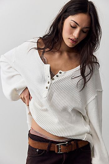 We The Free Montreal Oversized Thermal Henley