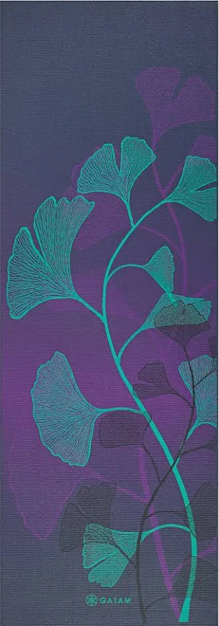 Gaiam Premium Lily Shadows Printed Yoga Mat