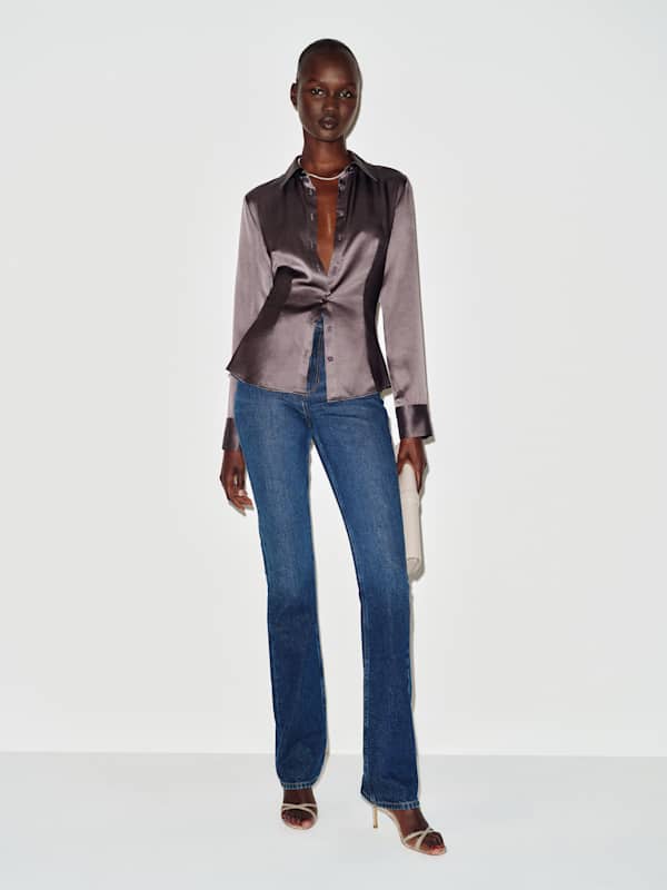 Raya Fitted Silk Shirt