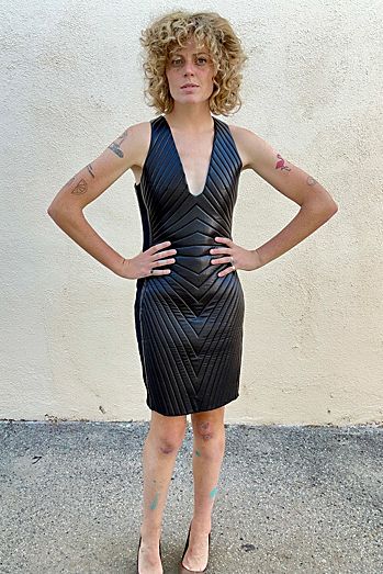 Tom Ford Quilted Leather Dress Selected by The Curatorial Dept.