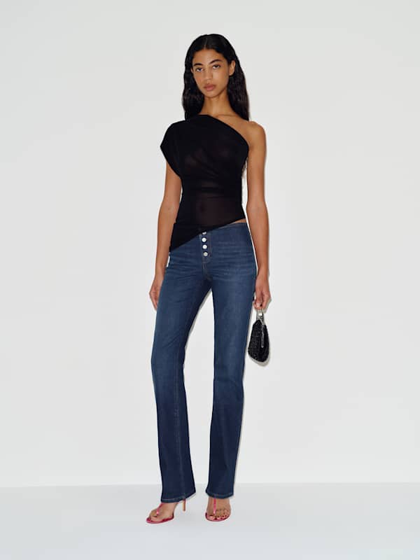 Naomi Super Stretch Low Rise Bootcut Jeans