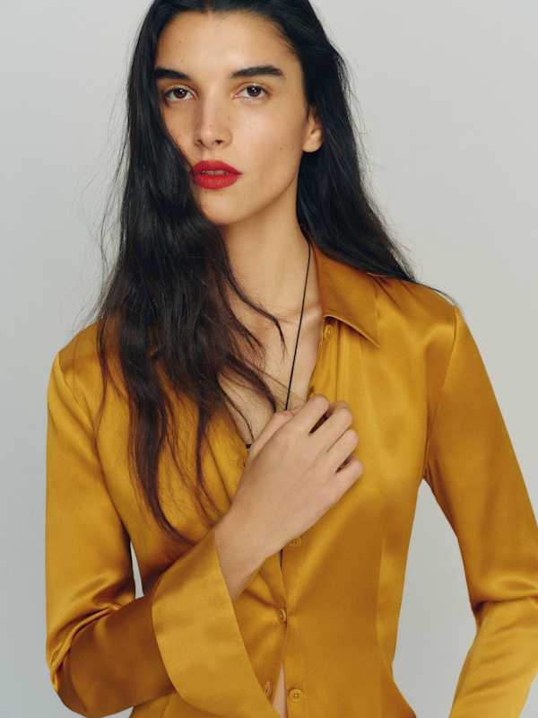 Raya Fitted Silk Shirt