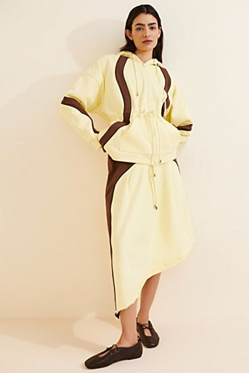 KkCo Asymmetrical Colorblock Skirt