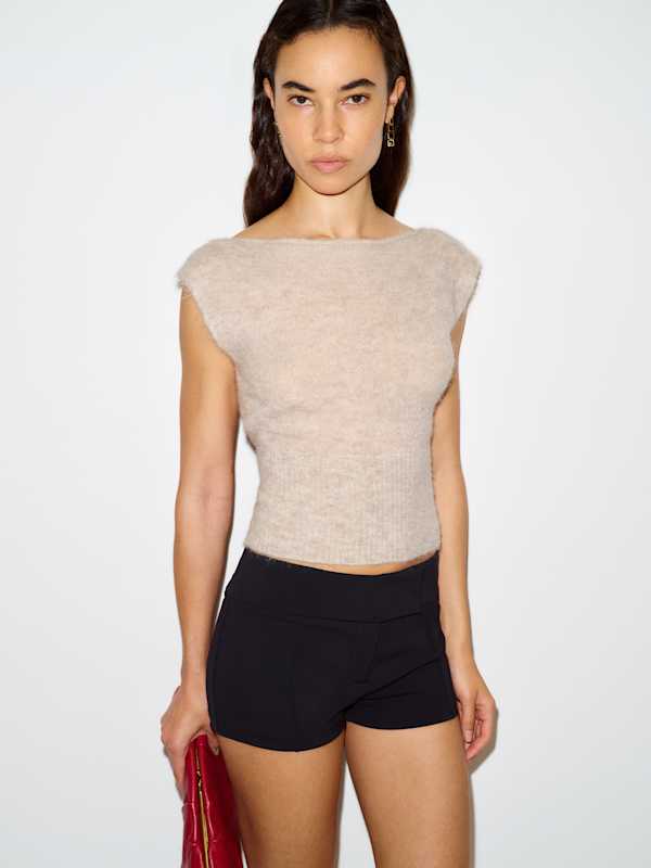 Rhiannon Sheer Alpaca Sweater Top