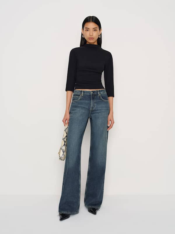 Cary Low Rise Slouchy Wide Leg Jeans